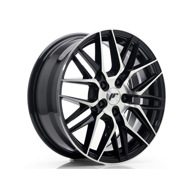 JR Wheels JR28 17x7 ET35 5x100 Gloss Black Machined Face JR Wheels JR28 17x7 ET35 5x100 Gloss Black Machined Face