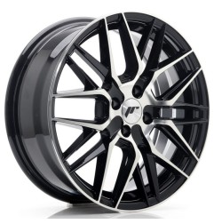 JR Wheels JR28 17x7 ET40 4x100 Gloss Black Machined Face