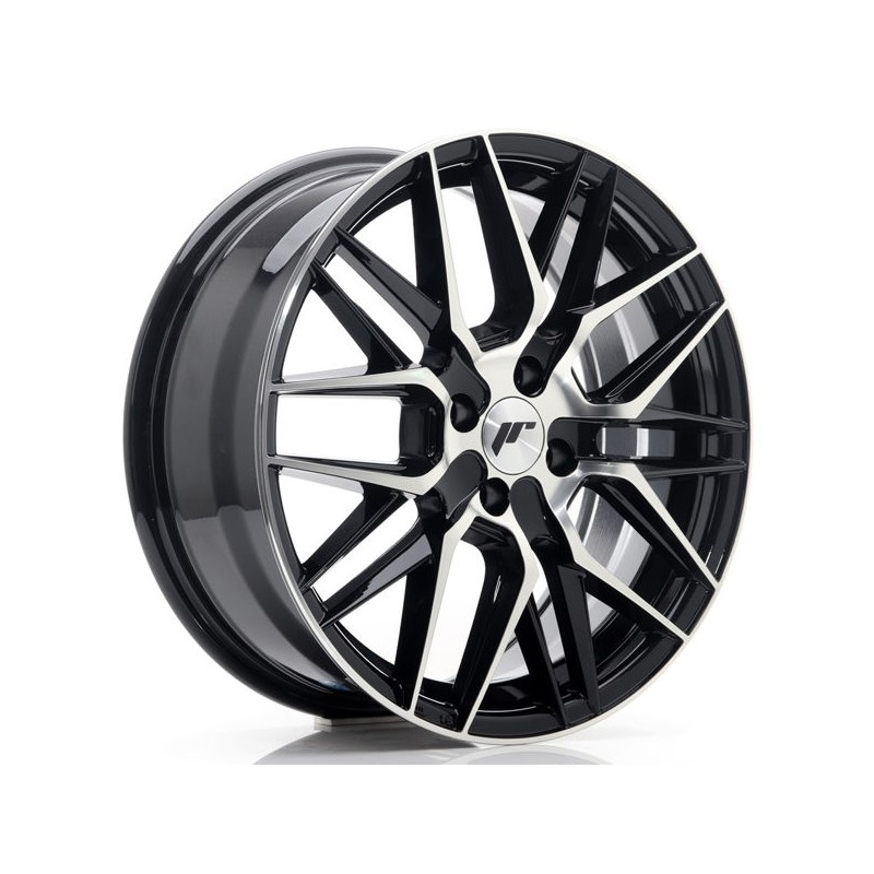 JR Wheels JR28 17x7 ET40 4x100 Gloss Black Machined Face