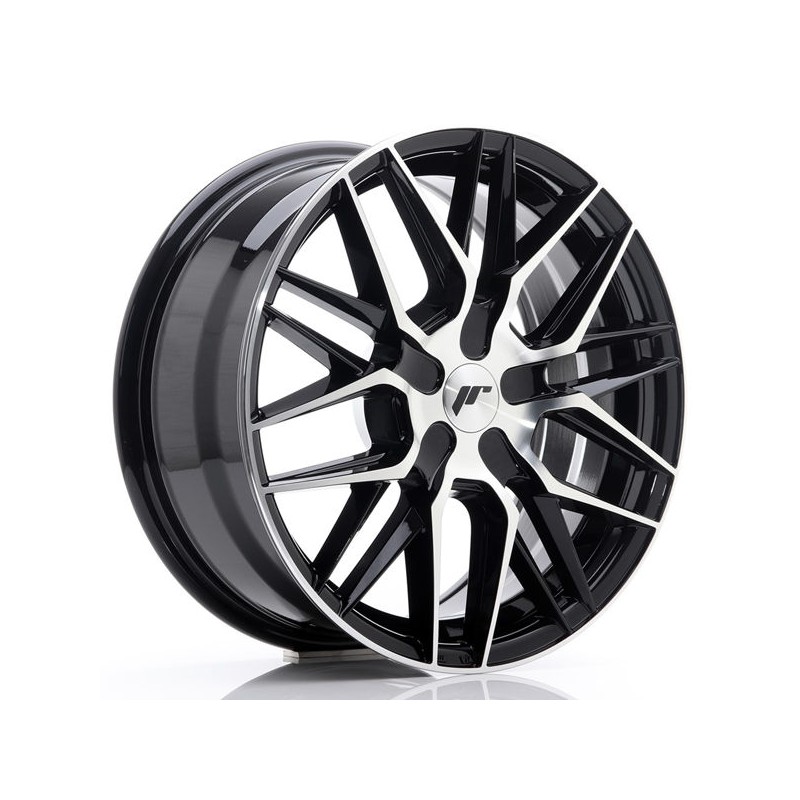 JR Wheels JR28 17x8 ET25-40 BLANK Gloss Black Machined Face JR Wheels JR28 17x8 ET25-40 BLANK Gloss Black Machined Face
