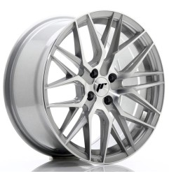 JR Wheels JR28 17x8 ET40 4x100 Silver Machined Face