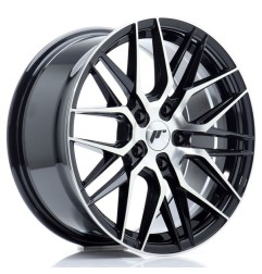 JR Wheels JR28 17x8 ET40 5x112 Gloss Black Machined Face