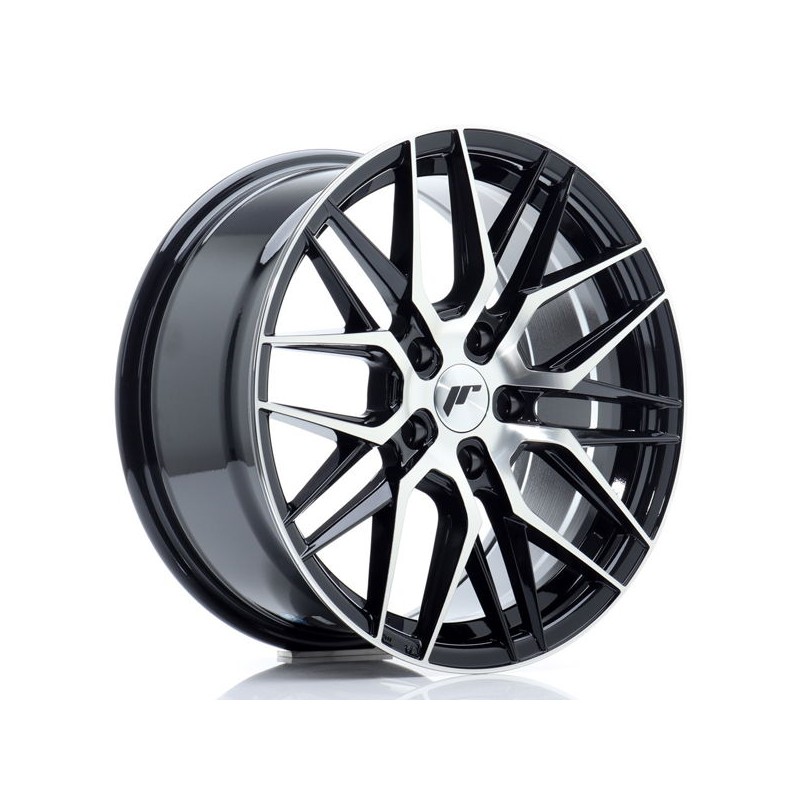 JR Wheels JR28 17x8 ET40 5x112 Gloss Black Machined Face