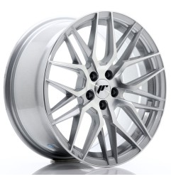 JR Wheels JR28 17x8 ET40 5x112 Silver Machined Face