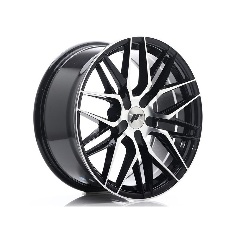 JR Wheels JR28 18x8,5 ET20-40 5H BLANK Gloss Black Machined Face