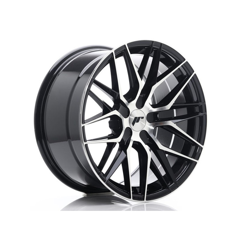JR Wheels JR28 18x9,5 ET20-40 5H BLANK Gloss Black Machined Face