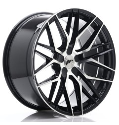 JR Wheels JR28 20x10 ET20-40 5H BLANK Gloss Black Machined Face