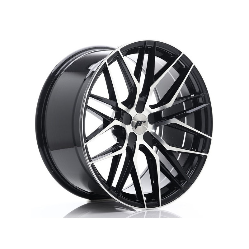 JR Wheels JR28 20x10 ET20-40 5H BLANK Gloss Black Machined Face