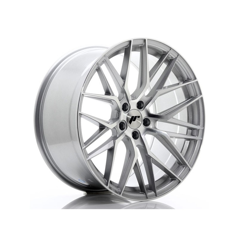 JR Wheels JR28 20x10 ET40 5x120 Silver Machined Face