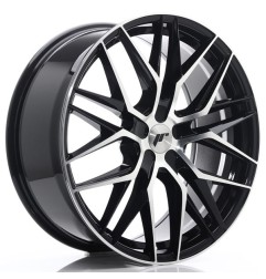 JR Wheels JR28 21x9 ET15-45 5H BLANK Gloss Black Machined Face