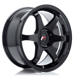 JR Wheels JR3 17x8 ET20-35 4H BLANK Gloss Black