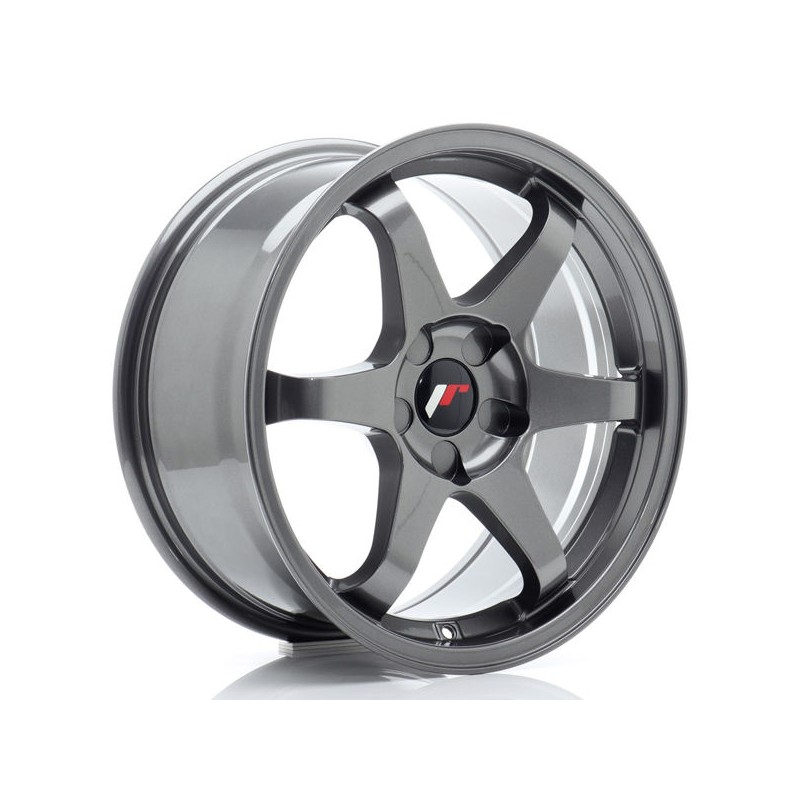 JR Wheels JR3 17x8 ET20-35 5H BLANK Gun Metal