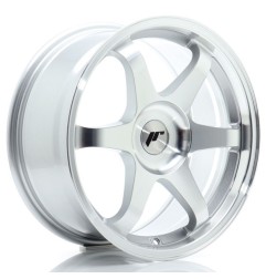 JR Wheels JR3 17x8 ET20-35 BLANK Silver Machined Face