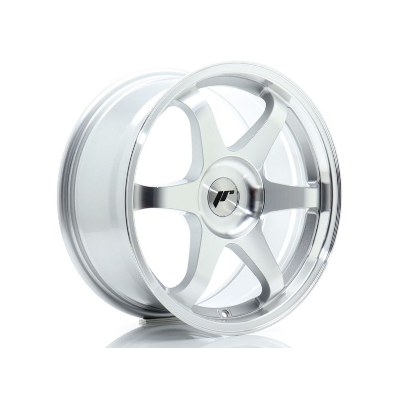 JR Wheels JR3 17x8 ET20-35 BLANK Silver Machined Face