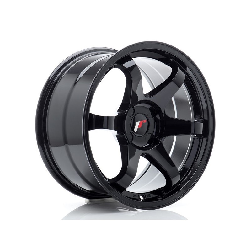 JR Wheels JR3 17x9 ET20-35 4H BLANK Gloss Black