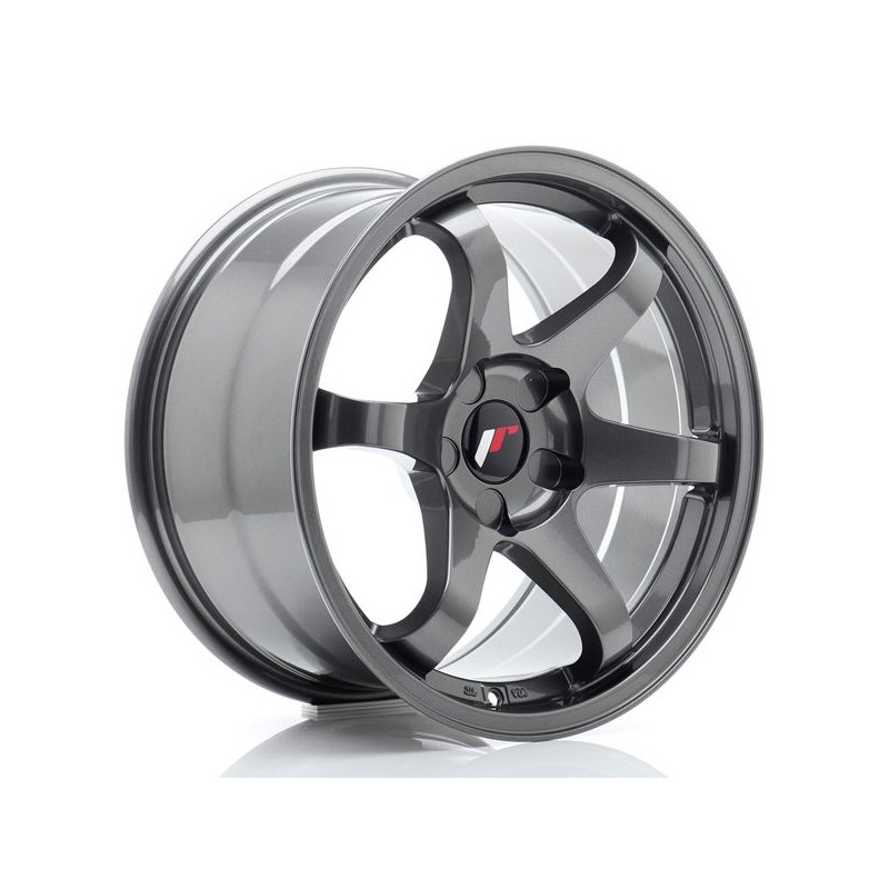 JR Wheels JR3 17x9 ET20-35 5H BLANK Gun Metal