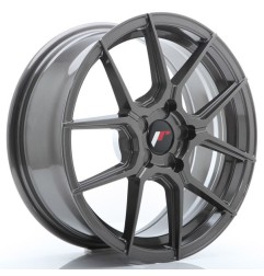 JR Wheels JR30 17x7 ET20-40 5H BLANK Hyper Gray
