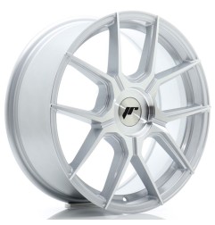 JR Wheels JR30 17x7 ET20-40 BLANK Silver Machined Face