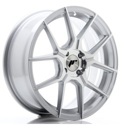 JR Wheels JR30 17x7 ET40 4x100 Silver Machined Face
