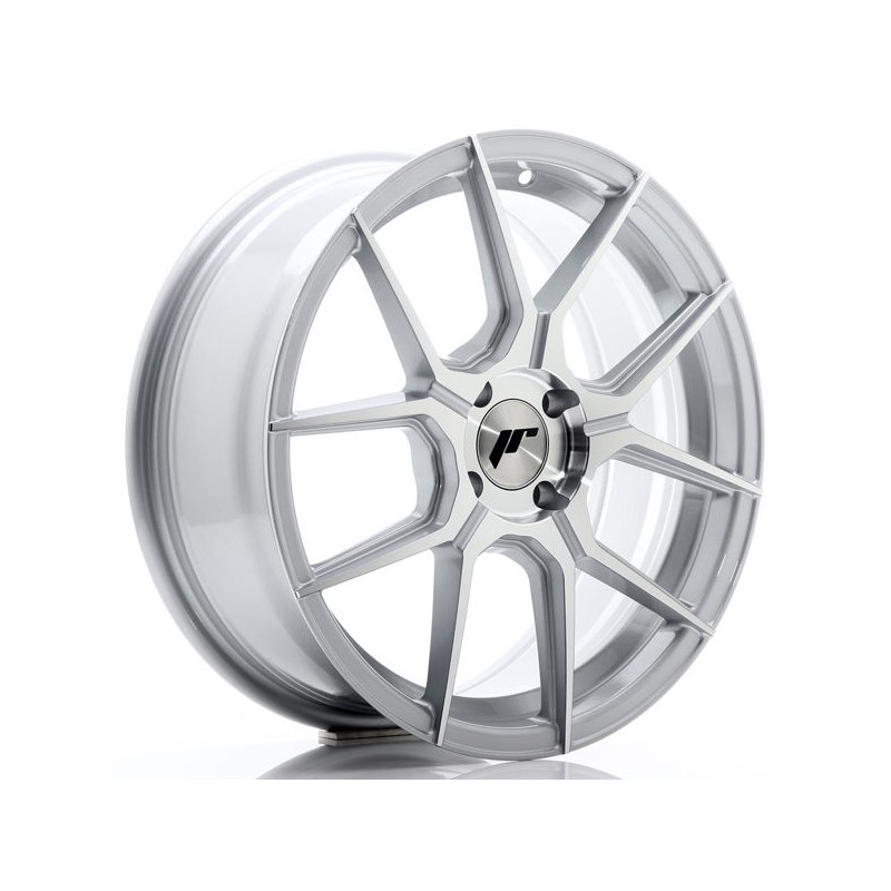 JR Wheels JR30 17x7 ET40 4x100 Silver Machined Face