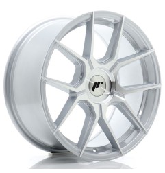 JR Wheels JR30 17x8 ET20-40 BLANK Silver Machined Face