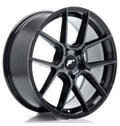 JR Wheels JR30 18x8 ET20-40 5H BLANK Black Machined w/Tinted Face