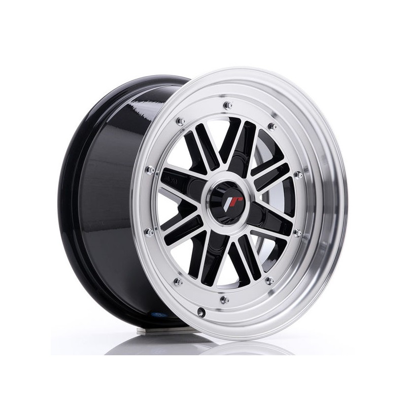 JR Wheels JR31 15x7.5 ET20 4H BLANK Gloss Black Machined Face