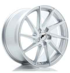 JR Wheels JR36 18x9 ET20-50 5H BLANK Silver Machined Face