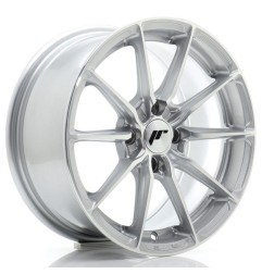 JR Wheels JR37 15x7 ET38 4x100 Silver Machined Face