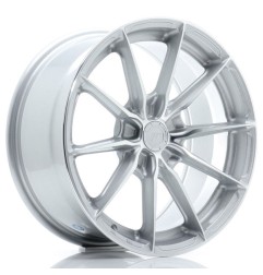 JR Wheels JR37 17x8 ET20-40 5H BLANK Silver Machined Face
