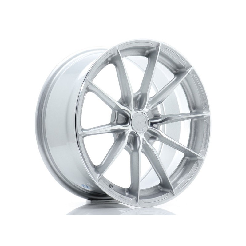 JR Wheels JR37 17x8 ET20-40 5H BLANK Silver Machined Face