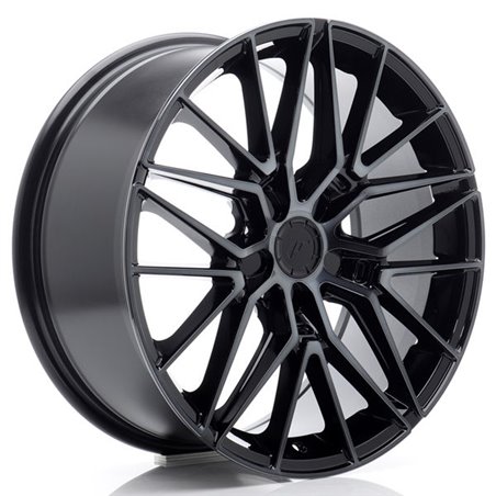 JR Wheels JR38 18x8 ET20-45 5H BLANK Black Machined w/Tinted Face