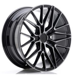 JR Wheels JR38 18x8 ET42 5x112 Black Brushed w/Tinted Face
