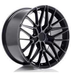 JR Wheels JR38 18x9 ET20-45 5H BLANK Black Machined w/Tinted Face