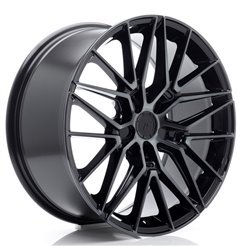 JR Wheels JR38 19x8 ET20-40 5H BLANK Black Machined w/Tinted Face