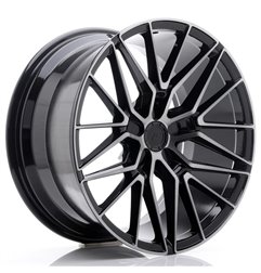 JR Wheels JR38 19x9,5 ET20-45 5H BLANK Black Brushed w/Tinted Face