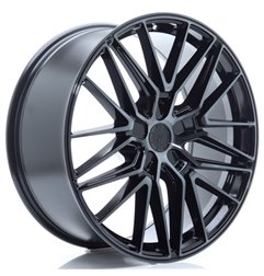 JR Wheels JR38 21x9 ET10-52 5H BLANK Black Brushed w/Tinted Face