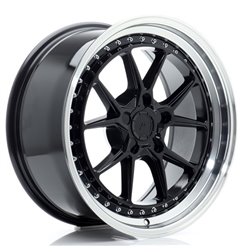 JR Wheels JR39 18x8,5 ET15-35 5H BLANK Glossy Black w/Machined Lip