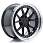 JR Wheels JR39 18x9,5 ET15-35 5H BLANK Glossy Black w/Machined Lip
