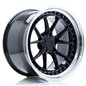 JR Wheels JR39 19x11 ET0-25 5H BLANK Glossy Black w/Machined Lip