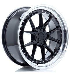 JR Wheels JR39 19x8,5 ET15-35 5H BLANK Glossy Black w/Machined Lip