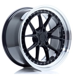 JR Wheels JR39 19x9,5 ET15-35 5H BLANK Glossy Black w/Machined Lip
