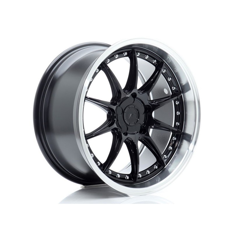 JR Wheels JR41 18x9,5 ET15-35 5H BLANK Glossy Black w/Machined Lip