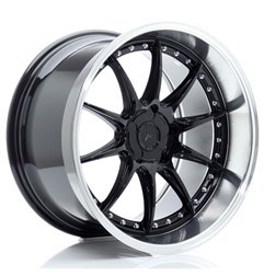 JR Wheels JR41 19x11 ET12-25 5H BLANK Glossy Black w/Machined Lip