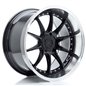JR Wheels JR41 19x11 ET12-25 5H BLANK Glossy Black w/Machined Lip