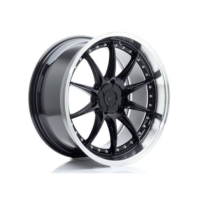 JR Wheels JR41 19x9,5 ET12-22 5H BLANK Glossy Black w/Machined Lip