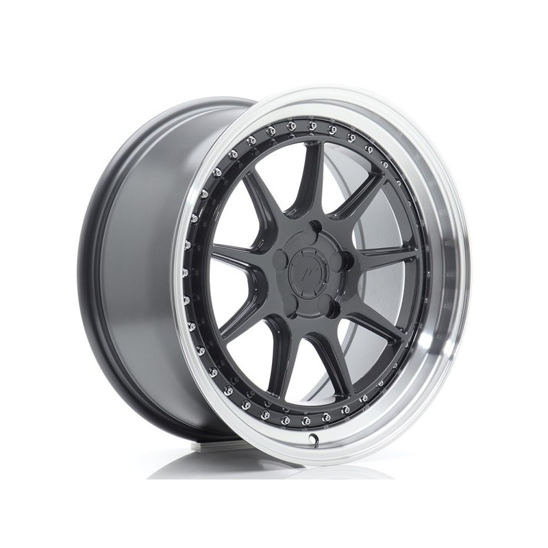 JR Wheels JR47 18x8,5 ET15-35 5H BLANK Hyper Gray w/Machined Lip