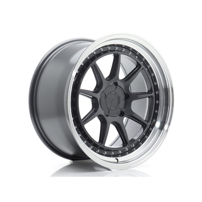 JR Wheels JR47 18x9,5 ET15-35 5H BLANK Hyper Gray w/Machined Lip