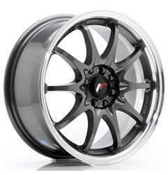 JR Wheels JR5 16x7 ET30 5x100/114,3 Gun Metal w/Machined Lip