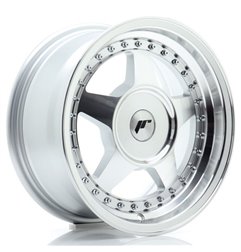 JR Wheels JR6 15x7 ET20-35 BLANK Silver Machined Face